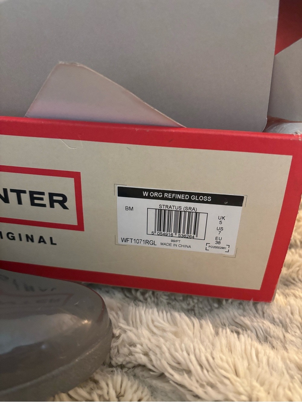 Hunter Classic Women's Grey Waterproof Refined Gloss Tall Rain Boots - Picture 10 of 10